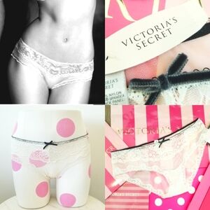 Victoria's Secret Vintage Dream Angels Lace Bikini Panty Low Rise NWT Sheer Mesh